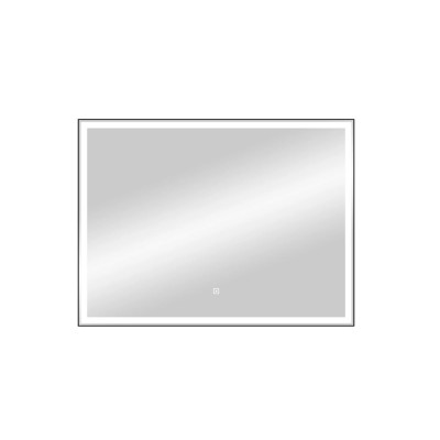 Зеркало Континент Aralia LED 800х600 Black с сенсором, алюминиевый профиль ЗЛП1126