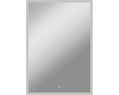 Зеркало Континент Frame White LED 700х1000 с сенсором, алюминиевый профиль ЗЛП437