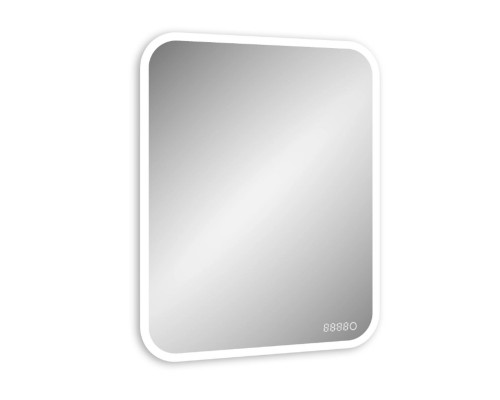 Зеркало Континент Glamour LED 600x800 с сенсором, подогревом и часами ЗЛП264