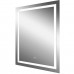 Зеркало Континент Verte LED 800х900 с часами и датчиком движения ЗЛП630