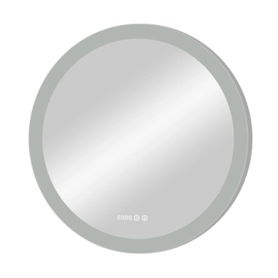 Зеркало Континент Rinaldi LED D770 с сенсором и часами ЗЛП768