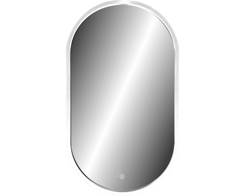 Зеркало Континент Prime White LED 450х800 с сенсором, теплая подсветка, в МДФ раме ЗЛП61