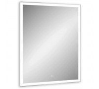 Зеркало Континент Strong White LED 500х700 с сенсором, белый алюминиевый профиль ЗЛП132