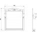 Зеркало ASB-Woodline Салерно 80 с полкой+светильники Антикварный орех 9691
