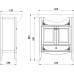 Тумба под раковину ASB-Woodline Салерно 65 Белый патина серебро 9695