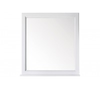 Зеркало ASB-Woodline Гранда 80 Белый патина серебро 11481