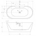 Акриловая ванна Abber 170х80 AB9299-1.7