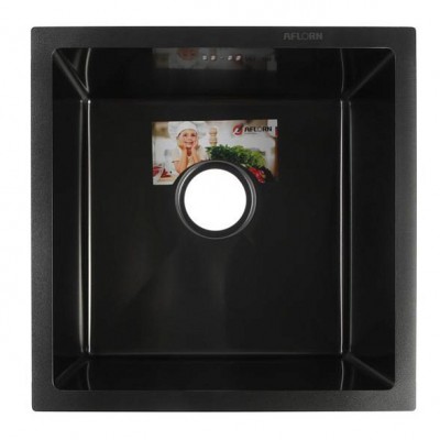 Мойка кухонная Aflorn Premium 44х44 графит AF94444F