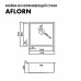 Мойка кухонная Aflorn Premium 44х44 графит AF94444F