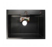 Мойка кухонная Aflorn Premium 60х45 графит AF96045F