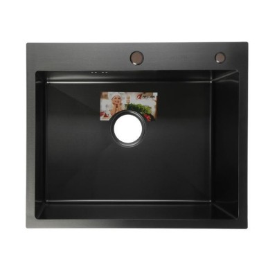 Мойка кухонная Aflorn Premium 60х50 графит AF96050F