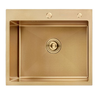 Мойка кухонная Aflorn Premium 60х50 золото AF96050W