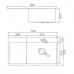 Мойка кухонная Aflorn Premium 78х51 правая, графит AF97851F-R