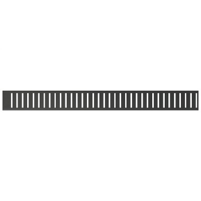 Решетка для желоба AlcaPlast PURE-1450BLACK (Нержавеющая сталь, черный-матовый)