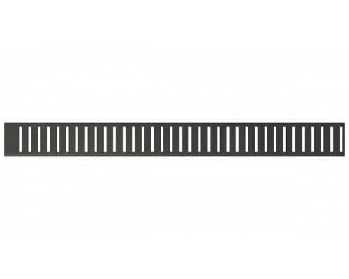 Решетка для желоба AlcaPlast PURE-1050BLACK (Нержавеющая сталь, черный-матовый)