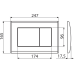 Кнопка смыва AlcaPlast M27X xром/матовый M272