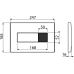 Кнопка смыва AlcaPlast M37X сенсорная, белый M370S