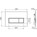 Кнопка смыва AlcaPlast Thin M57X хром/матовый M572