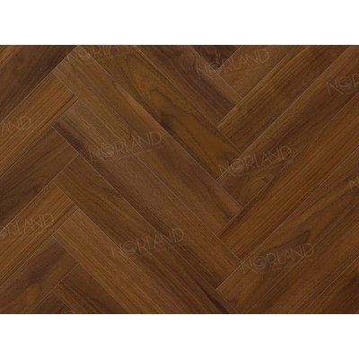 Ламинат Alpine Floor Norland Herringbone Elegant Strong Орех Кипр LF304-19 замковый, фаска 4V-Groove 600х100х12 мм