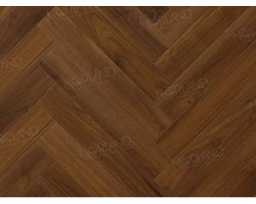 Ламинат Alpine Floor Norland Herringbone Elegant Strong Орех Кипр LF304-19 замковый, фаска 4V-Groove 600х100х12 мм