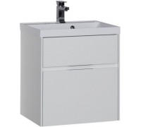 Тумба с раковиной Aquanet Латина 60 белый (2 ящика) 00212833