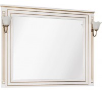 Зеркало Aquanet Паола 120 белый/золото 186105