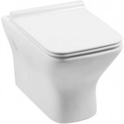 Унитаз подвесной Aquanet Rimless Cube-W CL-12248D безободковый, с микролифтом 210761