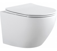 Унитаз подвесной Aquanet Rimless Cetus 2.0 W LX-1901 безободковый, с микролифтом 243541