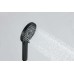 Душевая лейка Aquatek Лугано 3 jet AQ2201MB черный/матовый
