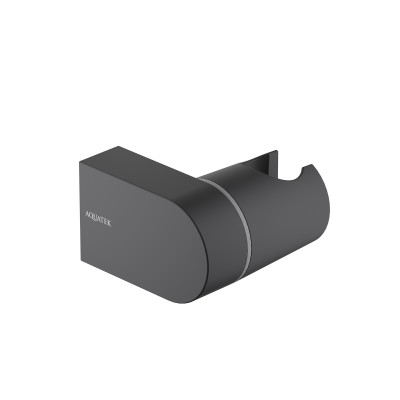 Настенный держатель ручного душа Aquatek AQ2406MB черный/матовый