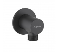 Шланговое подключение Aquatek AQ2456MB черный/матовый