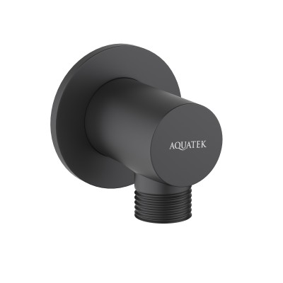 Шланговое подключение Aquatek AQ2456MB черный/матовый