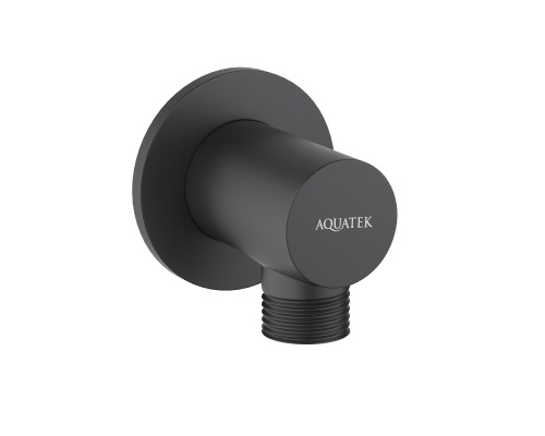 Шланговое подключение Aquatek AQ2456MB черный/матовый