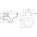 Унитаз подвесной Aquatek Бетта AQ1253W-00 безободковый, с микролифтом