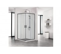 Душевой уголок Aquatek 90x90x200 AQ ARI KV 09020BL профиль черный/матовый, стекло прозрачное