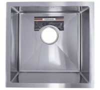 Мойка кухонная GERHANS 44х44 с сифоном, хром RK34444
