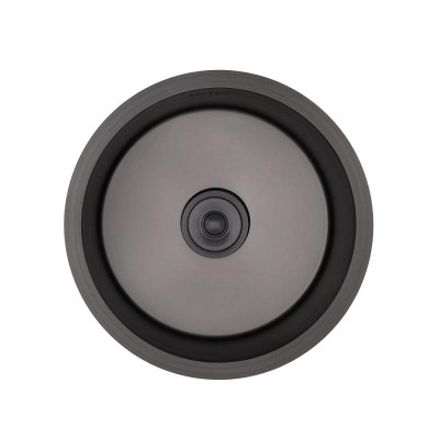 Мойка кухонная GERHANS 45х45 с сифоном, графит RK34545B