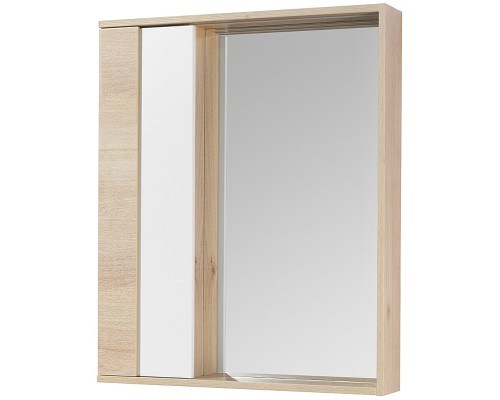 Зеркало-шкаф Акватон Бостон 60 LED 1A240202BN010 Белый Глянцевый/Дуб Эврика