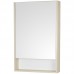 Зеркало-шкаф Акватон Сканди 55 1A252102SDB20 Белый глянцевый/Дуб верона