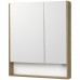 Зеркало-шкаф Акватон Сканди 70 1A252202SDZ90 Белый глянцевый/Дуб рустикальный