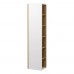 Шкаф-колонна Акватон Сканди с зеркалом 1A253403SDZ90 Белый глянцевый/Дуб рустикальный