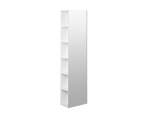 Шкаф-колонна Акватон Сканди с зеркалом 1A253403SD010 Белый глянцевый/Белый матовый