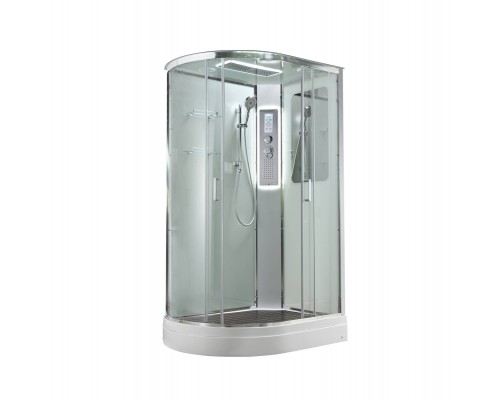 Душевая кабина AvaCan 120х90х220 см A2912RLED профиль хром, стекло прозрачное