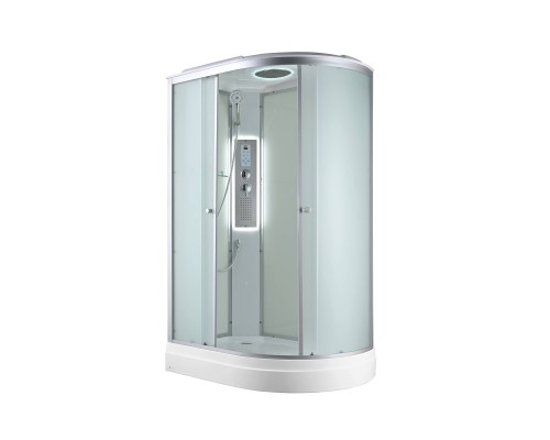 Душевая кабина AvaCan 120х80х215 см C2012LLED профиль хром/матовый, стекло матовое