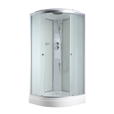 Душевая кабина AvaCan 90х90х215 см C2090 профиль хром/матовый, стекло матовое