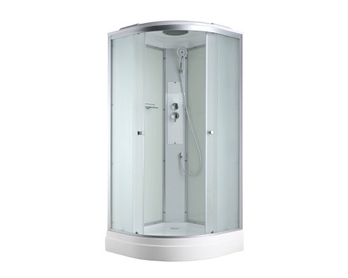 Душевая кабина AvaCan 90х90х215 см C2090 профиль хром/матовый, стекло матовое