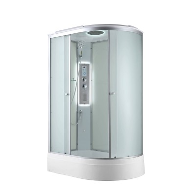 Душевая кабина AvaCan 120х80х215 см C3012LLED профиль хром/матовый, стекло матовое