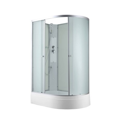 Душевая кабина AvaCan 120х80х203 см C3012LN без крыши, профиль хром/матовый, стекло матовое