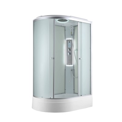 Душевая кабина AvaCan 120х80х215 см C3012RLED профиль хром/матовый, стекло матовое