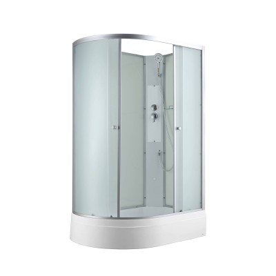Душевая кабина AvaCan 120х80х203 см C3012RN без крыши, профиль хром/матовый, стекло матовое